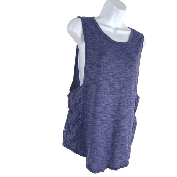 Lululemon Var-City Muscle Tank Top Size 4 Heathered Hero Blue Workout TP-2753 - Picture 3 of 7